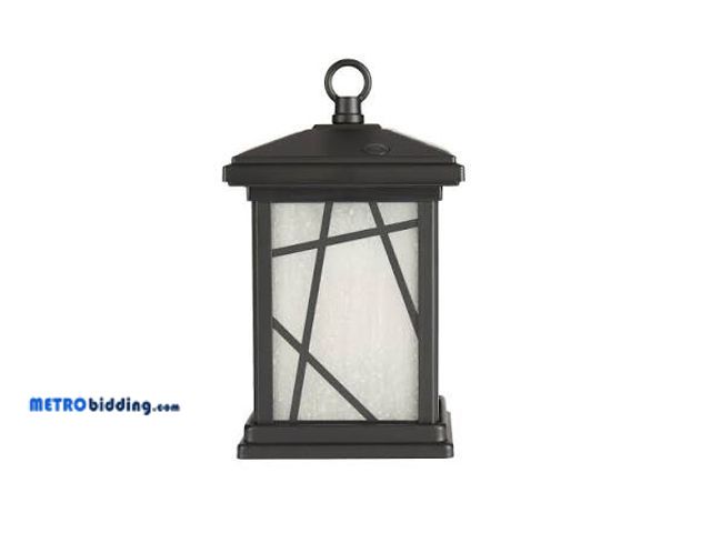 Lot 88-482425 - allen + roth Flicker flame 10-Lumen Black Solar LED Outdoor Path Light (2700 K)