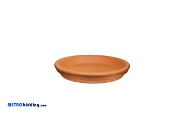 Lot 88-491456 - Pennington 14 in. Large Terra Cotta Clay Saucer 100519846, Lot of 2