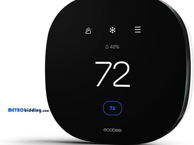 Lot 88-498976 - ecobee3 Lite Smart Thermostat - Programmable Wifi Thermostat - Works with Siri, Alexa, Google Assist...