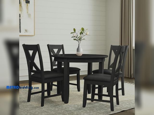 Lot 88-503486 - Camden Isle
Kendal Black Wood 39.4 in. 4 Legs Dining Table