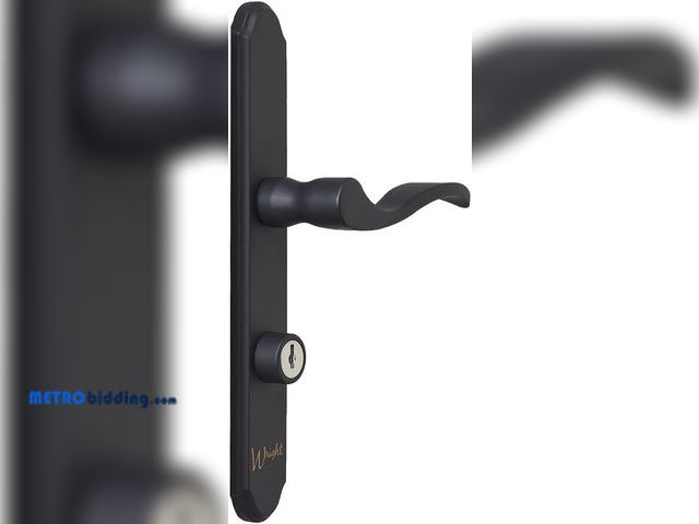 Lot 88-499637 - Wright Products - Serenade Mortise Keyed Lever Mount Latch Set, Black