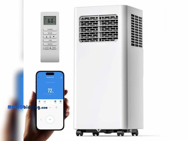 Lot 88-####### - 14000 BTU Portable Air Conditioner 700 sq. ft. with Dehumidifier with Remote and Wifi Enabled in Whi...