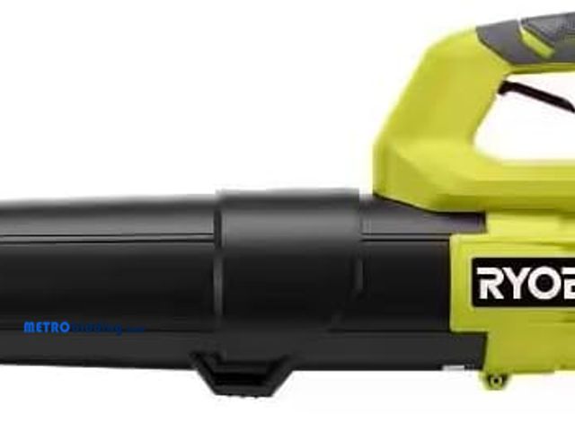 Lot 88-480571 - RYOBI 40-Volt Lithium-Ion Cordless Variable-Speed 120 MPH 550 CFM Leaf Blower (Tool-Only); Battery a...