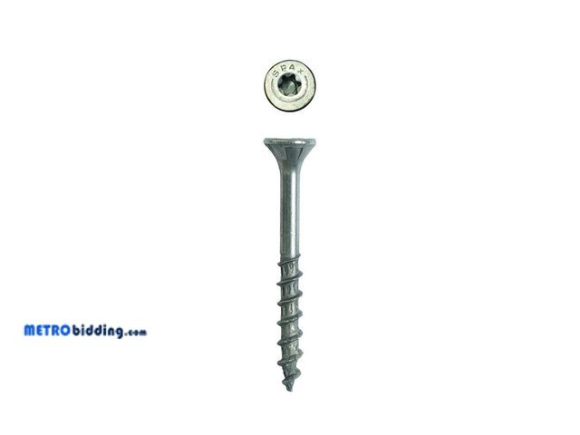 Lot 88-481321 - SPAX Screws 4191670400404 Spax 8-inch by 2-1/2-inch Exterior/Deck Screw (195 Per Box)