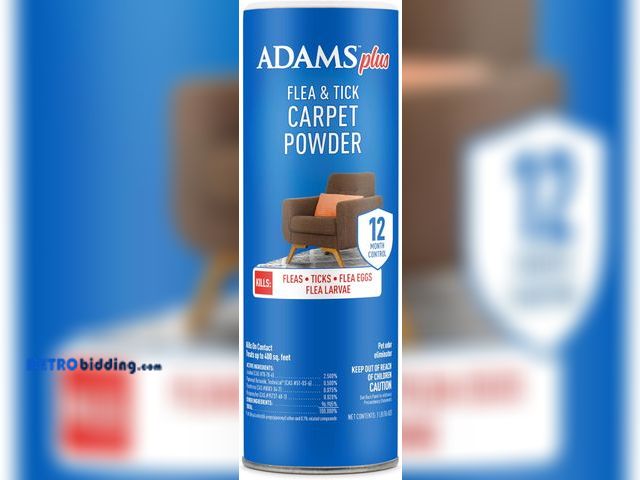 Lot 88-497445 - ADAMS Plus Carpet Powder, Kills Fleas and Ticks On Contact, Kills All Stages of the Flea Life Cycle,...