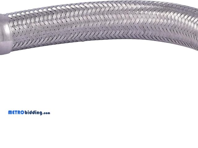Lot 88-491416 - SharkBite Max 1/2 Inch x 3/4 Inch FIP x 12 Inch Stainless Steel Braided Flexible Water Heater Connec...