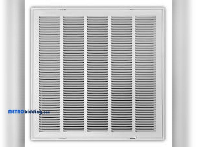 Lot 88-496738 - Everbilt 24 in. x 24 in. Steel Return Air Filter Grille in White