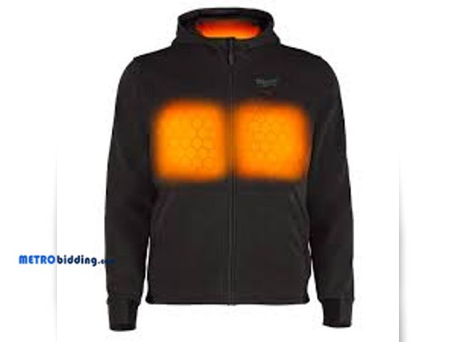 Lot 88-480429 - Men's Medium M12 12V Black Heated Hoodie Kit w/ (1) 2.0Ah Battery and Charger 1001927920, missing ba...