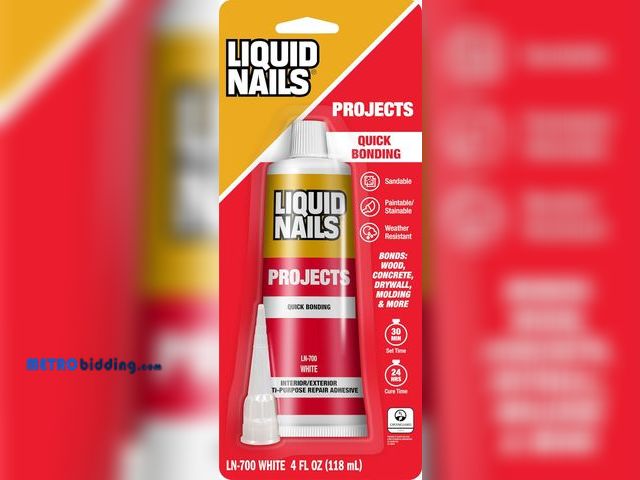 Lot 88-498876 - Liquid Nails LN700 VOC 4-Ounce Small Projects and Repairs Adhesive