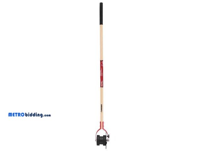 Lot 88-494347 - Husky 54 in. Hardwood Handle Manual Force Required Dual Rotating Wheel Edger H2201211