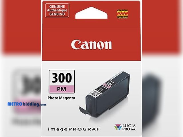 Lot 88-497345 - Canon PFI-300 Genuine Photo Magenta Ink Tank, Compatible with ImagePROGRAF PRO-300 Printers