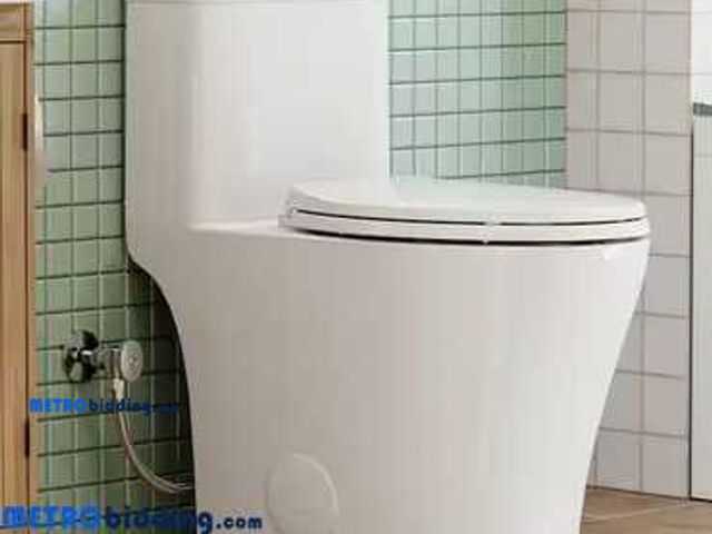 Lot 88-506740 - HOROW 1-Piece Compact Elongated ADA Height 0.8/1.26 GPF Dual Flush Water Sense Toilet in White Map F...