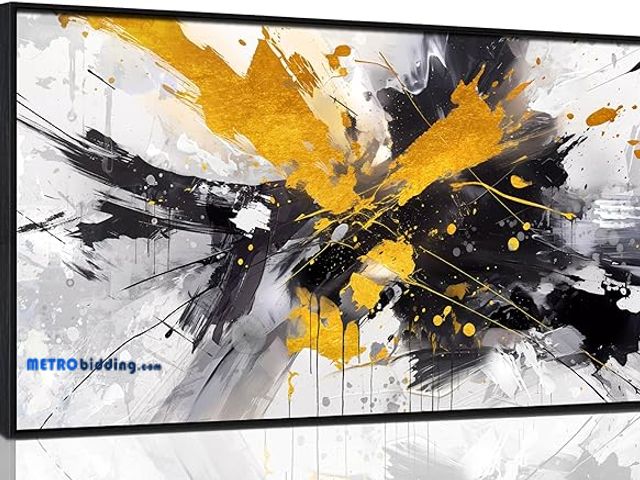 Lot 88-482743 - THRLVEART Abstract Art Wall Decor - Modern Canvas Wall Art for Bedroom with Black Frames Size 20" x ...