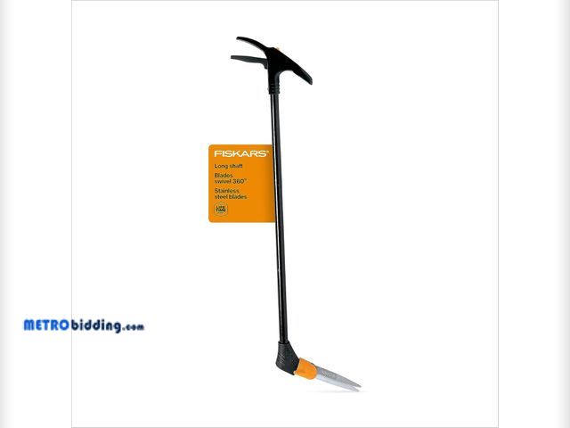 Lot 88-498154 - Fiskars Grass Shears, Long Handle, 36" Handle Lawn Shears for Trimming Grass while Standing, Lawn Cu...