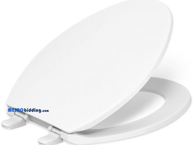 Lot 88-498042 - Kohler K-4774-0 Brevia Elongated White Toilet Seat with Quick-Release Hinges And Quick-Attach Hardwa...
