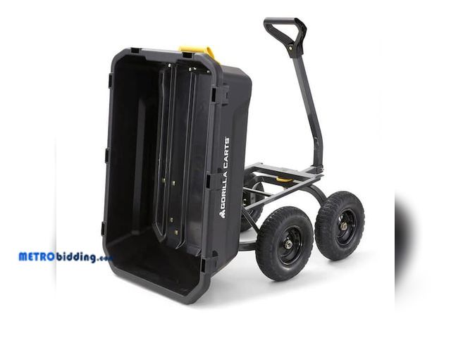 Lot 88-###### - GORILLA CARTS 7 cu. ft. (40 in. x 27 in. x 11 in.), Patented Poly Bed Dumping Garden Cart, 1200 lbs....