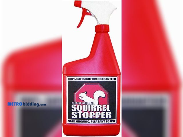 Lot 88-498322 - Animal Stopper 073095, 32 Fl Oz (Pack of 1), Messina Wildlife SQ-U-016 Squirrel Stopper 32-Ounce Tri...