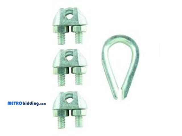 Lot 88-501224 - Everbilt 5/16 in. Zinc-Plated Clamp Set (4-Pack)