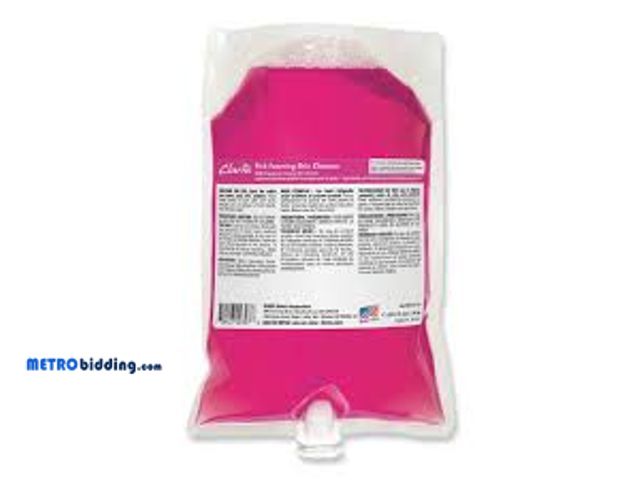 Lot 88-497378 - Betco 1 L Fresh Scent Pink Foaming Skin Cleanser, Refill Bag, Lot of Two