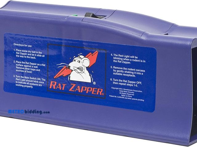 Lot 88-498272 - Rat Zapper Classic RZC001-4 Indoor Electronic Mouse and Rat Trap - 1 Electric Trap