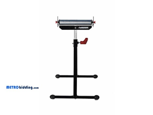 Lot 88-480041 - Husky 23 in. to 43 in. Stationary Steel Roller Stand with Edge Guide AC43C, broken handle