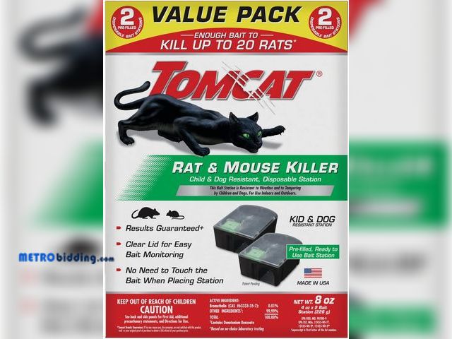 Lot 88-498301 - Tomcat Rat and Mouse Killer Disposable Stations for Indoor/Outdoor Use: Child and Dog Resistant, Pre...