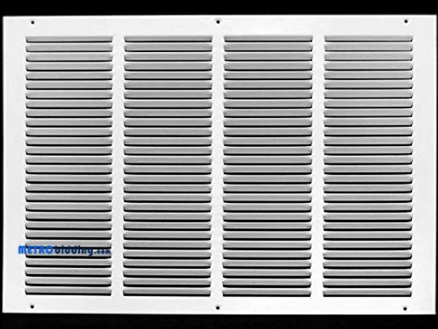 Lot 88-492448 - 20"w X 12"h Steel Return Air Grilles - Sidewall and Ceiling - HVAC Duct Cover