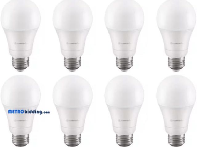 Lot 88-494270 - EcoSmart A19 60 Watt Equivalent with Selectable Color Temperature Dimmable LED Light Bulb