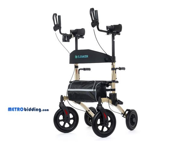 Lot 88-498524 - HFK-9240-2 All Terrain Dual-Brake Upright Walker 12" wheels MSRP: $299.99