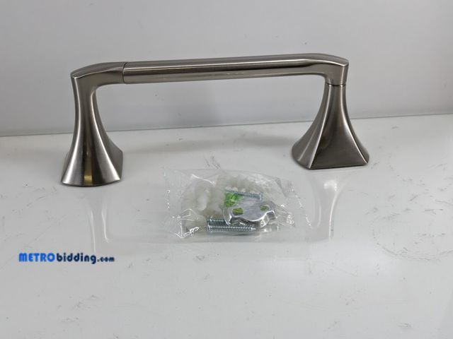 Lot 88-506117 - Delta Pierce PRC50 Double Post Pivot Arm Toilet Paper Holder SpotShield Brushed