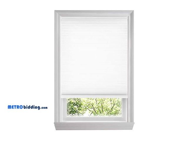 Lot 88-482514 - Home Decorators Collection Snow Drift Cordless Light Filtering Cellular Shades for Windows 35 in W x...