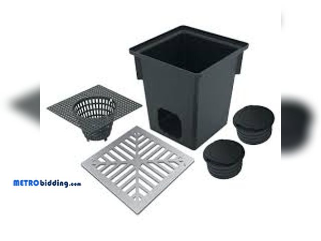 Lot 88-495735 - RELN 10 in. Square Catch Basin Kit with Aluminum Grate