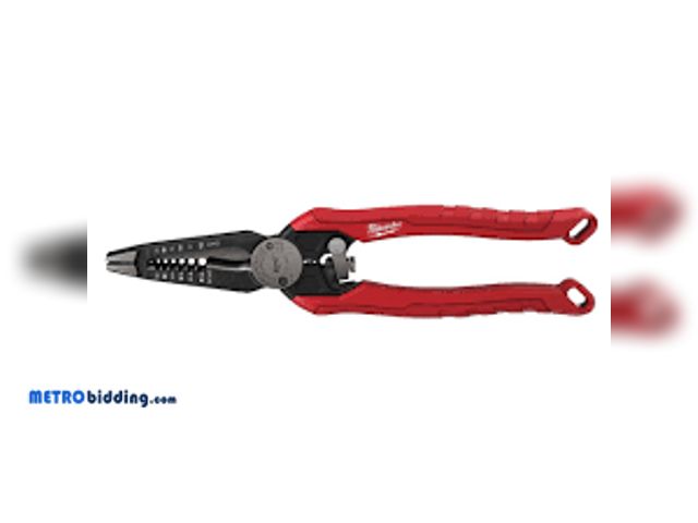 Lot 88-493992 - Milwaukee 9 in. 7-in-1 High Leverage Combination Wire Stripper/Cutter Pliers , Used