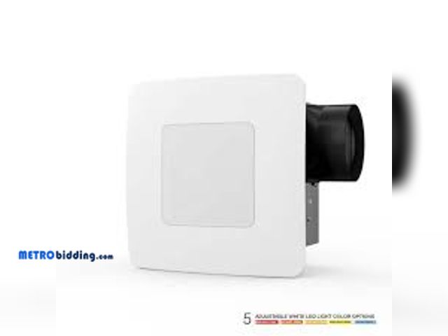 Lot 88-495269 - ReVent 50 CFM Ceiling/Wall Mount Easy Roomside Installation Bathroom/Bath Exhaust Fan with 5 Level L...