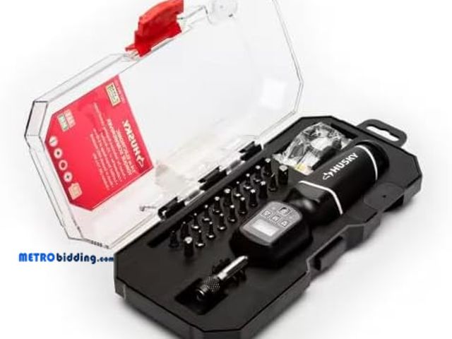 Lot 88-493713 - HUSKY 8-40 in./lbs. 1/4 in. Drive Electronic Torque Screwdriver