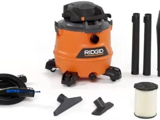 Lot 88-480269 - RIDGID 16 Gal. 6.5-Peak HP NXT Wet/Dry Shop Vacuum with Detachable Blower, Filter, Hose and Accessor...