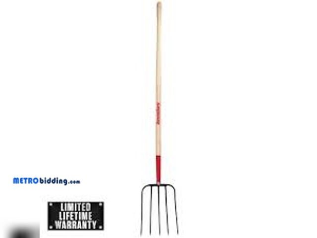 Lot 88-498961 - Razor-Back 5-Oval Tine Forged Manure Fork