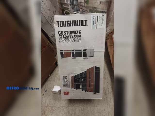 Lot 88-490925 - TOUGHBUILT Brushed Stainless Mag Skin - 28-in 2-Door Base Cabinet Magnetic vinyl Magnetic