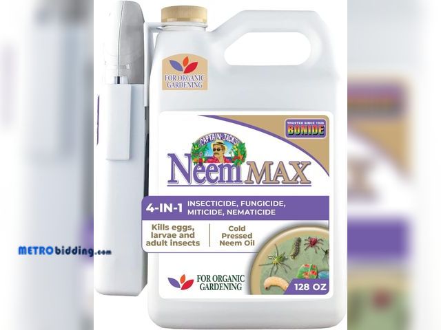Lot 88-498939 - Bonide Captain Jack's Neem Max, 128 oz Ready-to-Use Spray Cold Pressed Neem Oil, Multi-Purpose Insec...