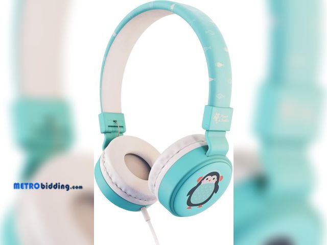Lot 88-492591 - Planet Buddies Kids Headphones, On Ear Headphones for Kids, Volume Safe Headphones with Mic, Foldabl...