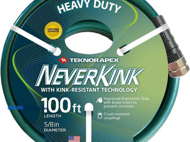 Lot 88-501649 - Teknor Apex 1094716 NeverKink 8617-100, Heavy Duty Garden Hose, 5/8-Inch by 100-Feet