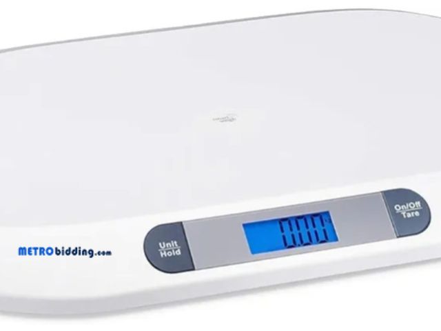 Lot 88-503445 - VEVOR Digital Baby Scale, Infant Scale for Weighing in Pounds, Ounces, or Kilograms up to 44 lbs wit...