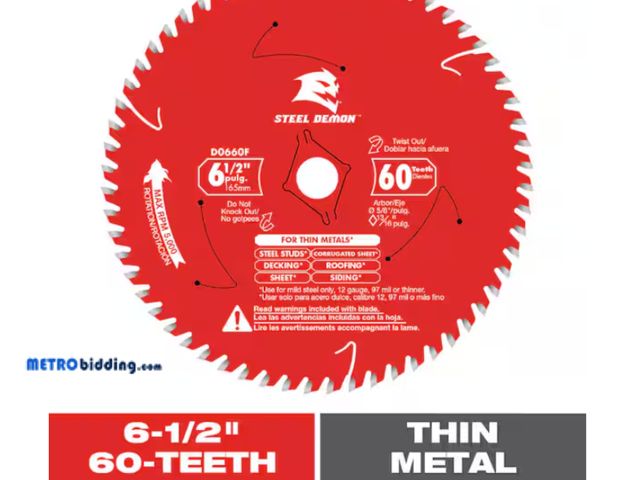 Lot 88-483174 - Diablo 6 1/2" Steel Demon Metal Saw Blade