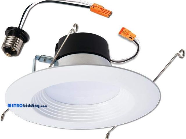 Lot 88-501302 - HALO LT 6 inch New Construction IC Housing and Dimmable White Integrated Ceiling Light Retrofit Kit