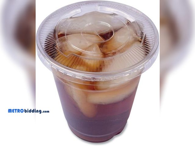 Lot 88-492904 - Boardwalk Crystal-Clear Cold Cup Straw-Slot Lids, Fits 9 oz Squat/12 oz PET Cups, 1,000/Carton