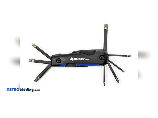 Lot 88-492416 - Husky Folding Diamond SAE Hex Key Set (8-Piece) HFDHKS8PC