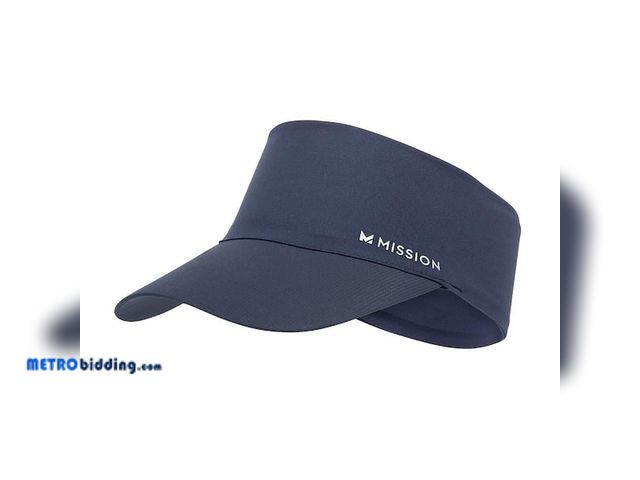 Lot 88-491797 - Mission Unisex 1-Size Navy Polyester Hat Cooling Visor 1-Pack 5474