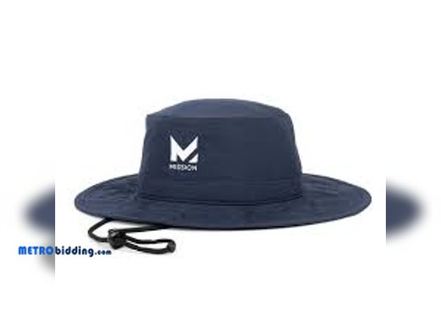 Lot 88-492570 - Mission Cooling Wide Brim Polyester Hat-Navy