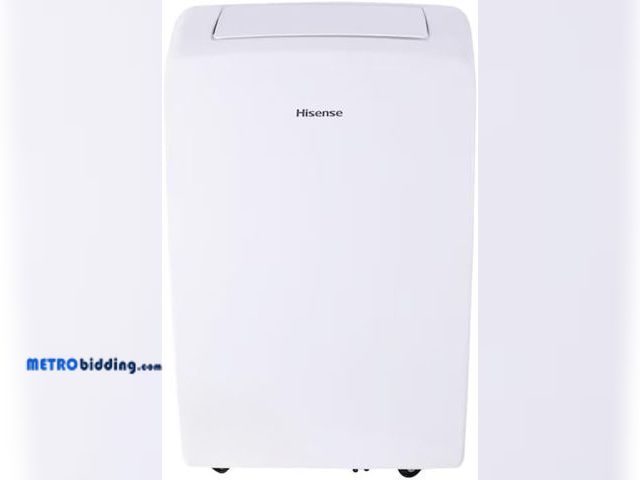Lot 88-482328 - Hisense 7000-BTU DOE (115-Volt) White Vented Wi-Fi enabled Portable Air Conditioner 3 modes (Cooling...