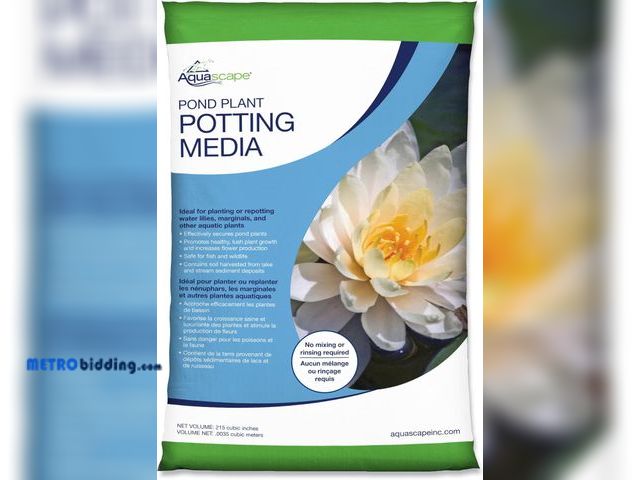 Lot 88-498263 - Aquascape Pond Plant Potting Media, Nutrient-Rich Aquatic Soil for Water Gardens, Supports Strong Ro...